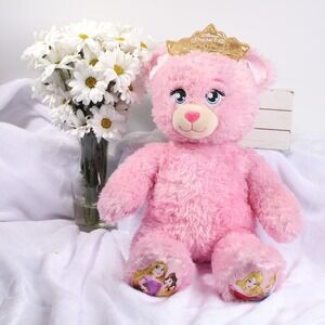 Build‑A‑Bear Disney Princess Pink Bear – Crown Plush – Retired Collection